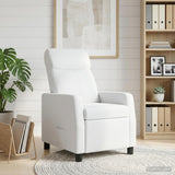 Vidaxl relaxfauteuil wit stof