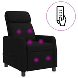 Vidaxl massage recliner zwart stof