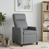 Vidaxl relaxfauteuil grijs kunstleer