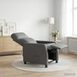 Vidaxl relaxfauteuil grijs kunstleer