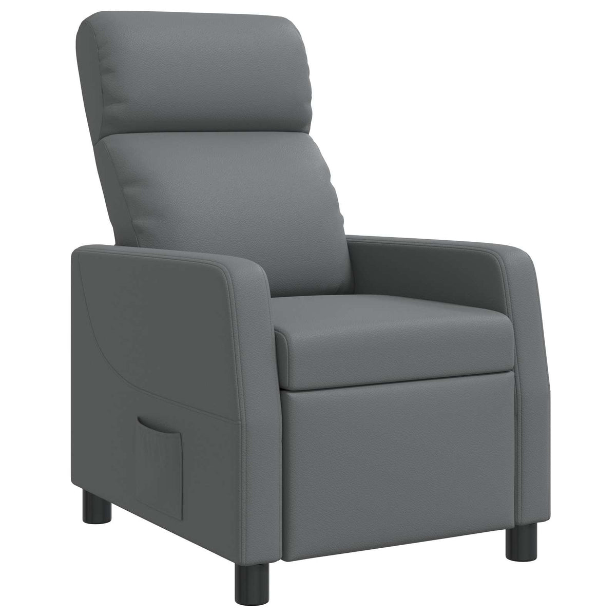 Vidaxl relaxfauteuil grijs kunstleer