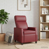 Vidaxl relaxfauteuil wijnrood kunstleer