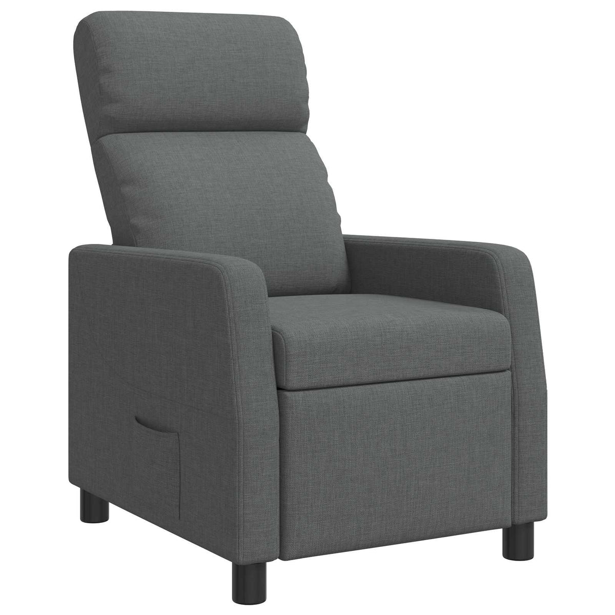 Vidaxl relaxfauteuil donkergrijs stof