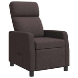 Vidaxl relaxfauteuil donkerbruin stof