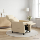 Vidaxl relaxfauteuil crèmekleurig stof