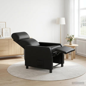 Vidaxl massage recliner zwart kunstleer