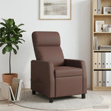 Vidaxl massage recliner bruin kunstleer