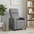 Vidaxl massage recliner grijs kunstleer