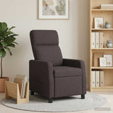 Vidaxl massage recliner donkerbruin stof