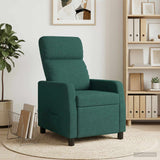 Vidaxl massage recliner donkergroen stof