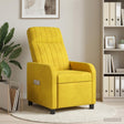 Vidaxl relaxfauteuil geel fluweel