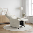 Vidaxl relaxfauteuil crèmekleurig fluweel