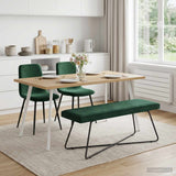 Vidaxl bank donkergroen 110 x 40 x 45 cm fluweel