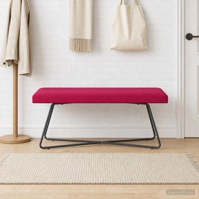 Vidaxl bank wijnrood 110 x 40 x 45 cm fluweel