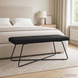 Vidaxl bank zwart 110 x 40 x 45 cm fluweel