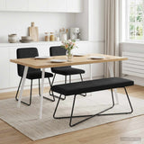 Vidaxl bank zwart 110 x 40 x 45 cm fluweel