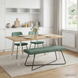 Vidaxl bank zeegroen 110 x 40 x 45 cm fluweel
