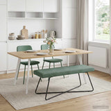 Vidaxl bank zeegroen 110 x 40 x 45 cm fluweel