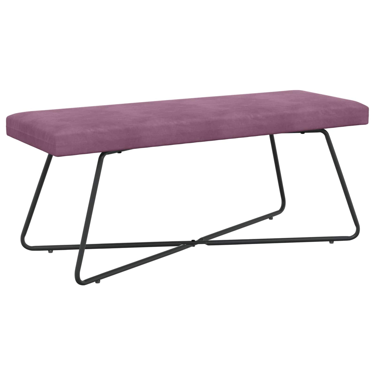 Vidaxl bank paars 110 x 40 x 45 cm fluweel