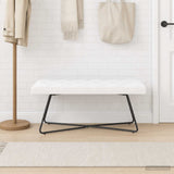 Vidaxl bank met knoopverstelling wit 110 x 40 x 46 cm stof
