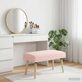 Vidaxl bank effen roze 80 x 40 x 46 cm bouclé