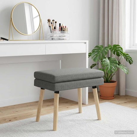 Vidaxl dubbel laagige bank donkergrijs 60 x 40 x 46 cm stof