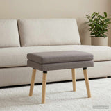 Vidaxl dubbel laagige bank taupe 60 x 40 x 46 cm stof