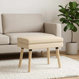 Vidaxl dubbel laagige bank crèmekleurig 60 x 40 x 46 cm stof