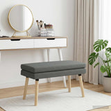 Vidaxl dubbel laagige bank donkergrijs 80 x 40 x 47 cm stof