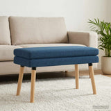Vidaxl dubbel laagige bank blauw 80 x 40 x 47 cm stof