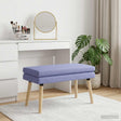 Vidaxl dubbel laagige bank jeans blauw 80 x 40 x 47 cm stof