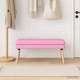 Vidaxl dubbel laagige bank roze 110 x 40 x 47 cm stof