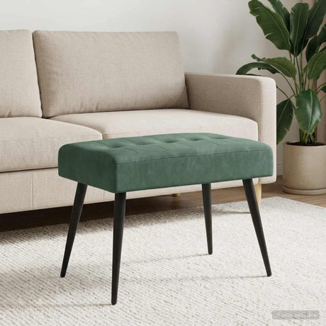 Vidaxl bank met knoopverstelling zeegroen 60 x 40 x 45 cm fluweel