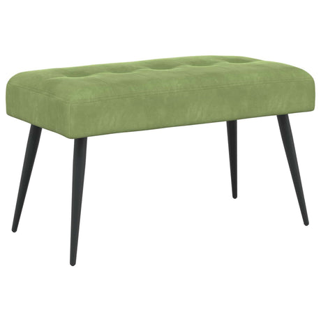 Vidaxl bank met knoopverstelling lichtgroen 80 x 40 x 46 cm fluweel