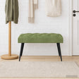 Vidaxl bank met knoopverstelling lichtgroen 80 x 40 x 46 cm fluweel