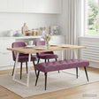 Vidaxl bank met knoopverstelling paars 110 x 40 x 46 cm fluweel
