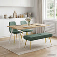 Vidaxl dubbel laagige bank zeegroen 120 x 45 x 46 cm fluweel