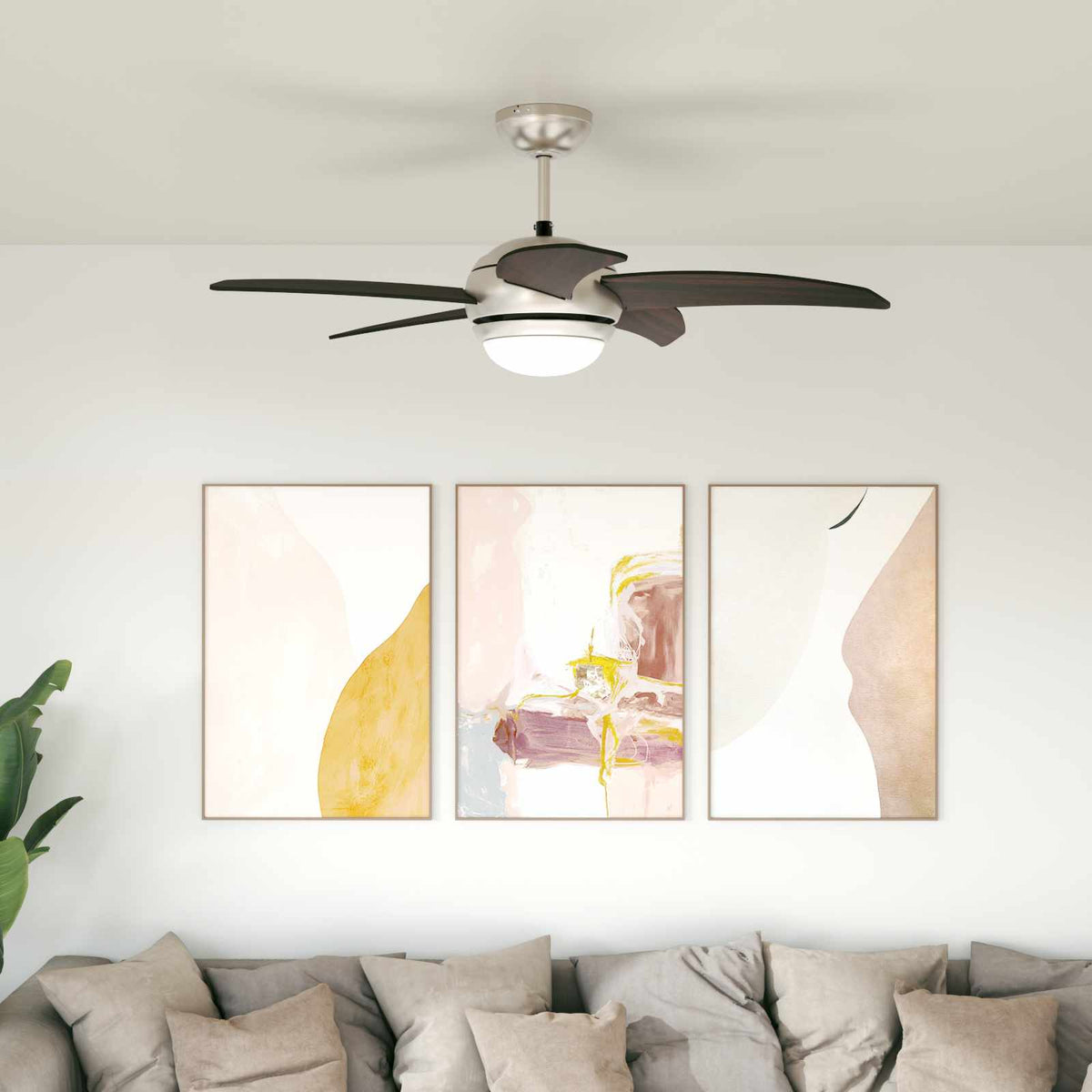 Vidaxl plafondventilator met licht en afstandsbediening ø 110 cm