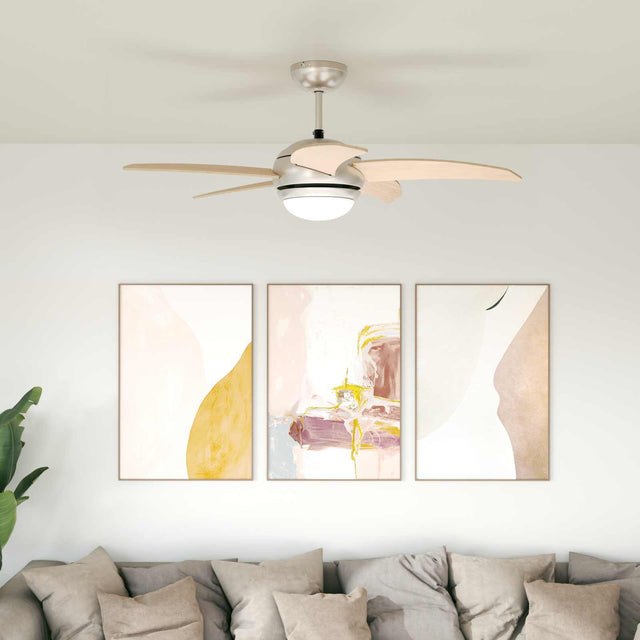 Vidaxl plafondventilator met licht en afstandsbediening ø 110 cm