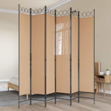 Vidaxl 6-panelen kamerscherm beige 240 x 220 cm stof