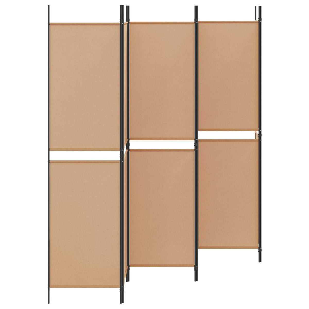 Vidaxl 6-panelen kamerscherm beige 300 x 200 cm stof