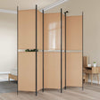 Vidaxl 5-panel room divider beige 250 x 220 cm stof