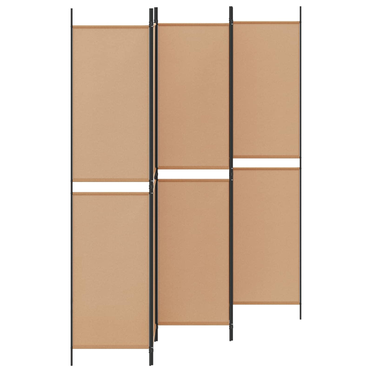 Vidaxl 5-panel room divider beige 250 x 220 cm stof