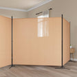 Vidaxl 4-panelen roomdivider beige 525 x 180 cm stof