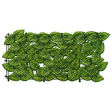 Vidaxl balkonscherm met bladeren groen en geel 300 x 75 cm
