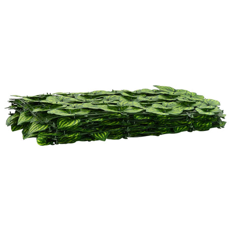Vidaxl balkonscherm met bladeren groen en geel 500 x 150 cm