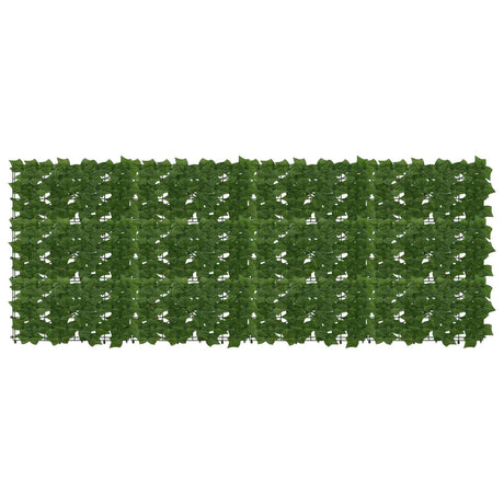 Vidaxl balkonscherm met bladeren groen 200 x 75 cm