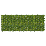 Vidaxl balkonscherm met bladeren groen en geel 200 x 75 cm