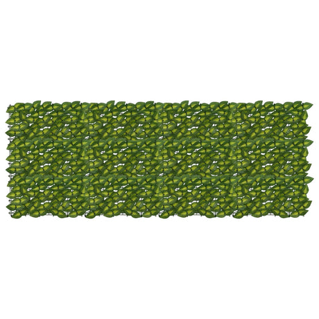 Vidaxl balkonscherm met bladeren groen en geel 200 x 75 cm