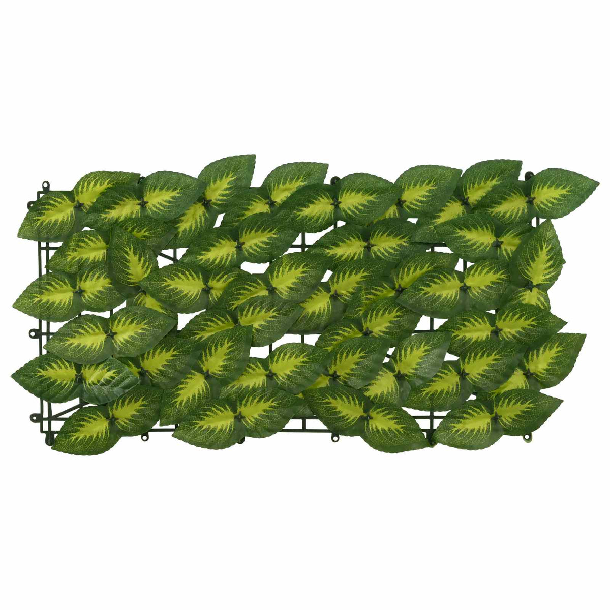 Vidaxl balkonscherm met bladeren groen en geel 200 x 75 cm